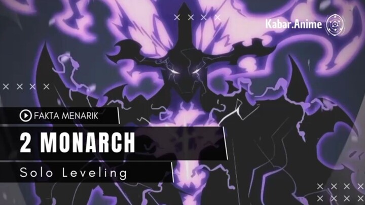 Fakta Menarik 2 Monarch yang ada di Anime Solo Leveling