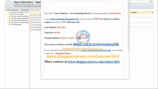 [Course24h.com] Vasco Monteiro – Saas Marketing Mastery