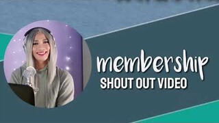 THANK YOU FOR SUPORTING MY CHANNEL | MEMBERSSHIP I UPDATE SHOUT OUT