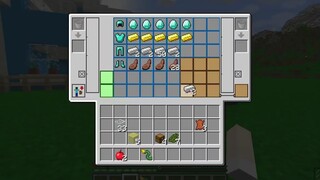 HEBI THỬ THÁCH CHẾ TẠO BALO KIM CƯƠNG TRONG MINECRAFT_CHỊ PANDA CHẾ TẠO BALO HÌN