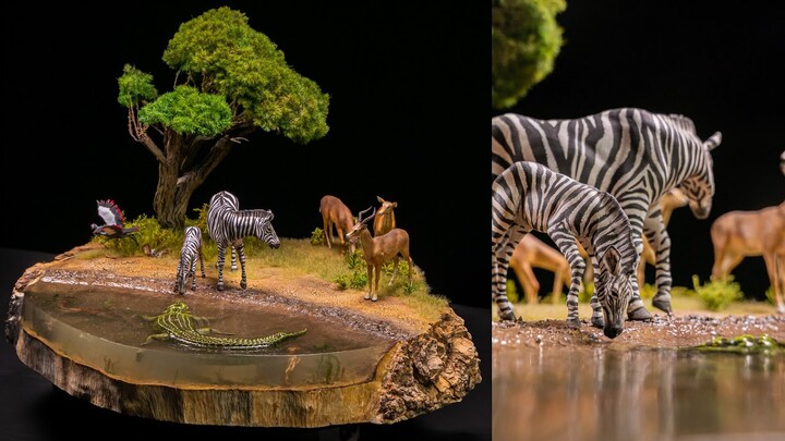 While Mama Zebra Turned Away / Cruelty of Nature / Diorama