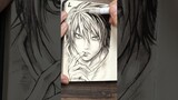 【ASMR】Drawing L Lawliet #DeathNote #satisfying