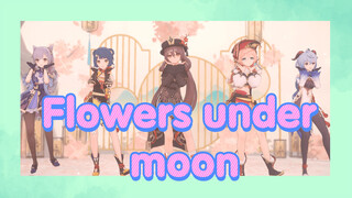 Flowers under moon