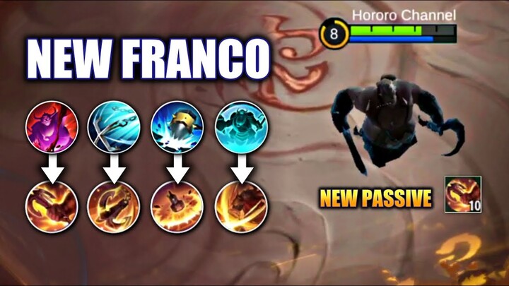 NEW FRANCO STACKS AND NEW SKILL ICONS | MOBILE LEGENDS
