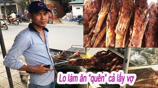 Má heo nướng món ăn đường phố gây sốt của chàng trai siêng năng