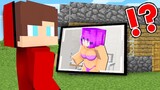Maizen Using Security Cameras check GIRL in Minecraft - JJ and Mikey