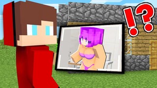 Maizen Using Security Cameras check GIRL in Minecraft - JJ and Mikey