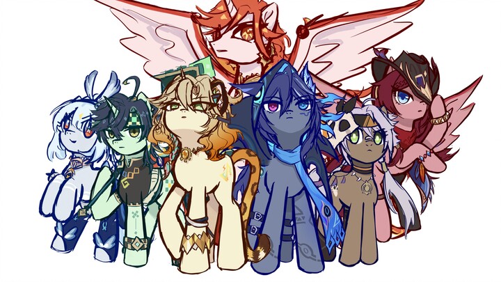 [Genshin Impact / My Little Pony] Nata is a giant My Little Pony