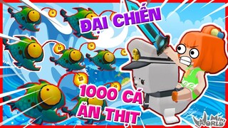 😱NOOB KAMUI MỘT MÌNH ĐẠI CHIẾN 1000 CÁ ĂN THỊT NGƯỜI KHI SỞ HỮU THẦN THÚ SƯ TỬ BIỂN | Kamui TV