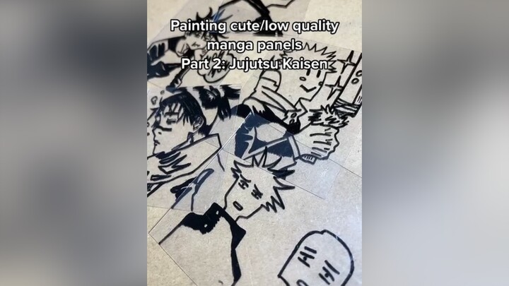 Thầy cúng đại chiến phiên bản 240p 🥺 jjk jujutsukaisen chuthuathoichien anime glasspainting gojo it