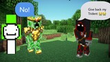 Badboyhalo got BULLIED in Dream SMP | They Hide his Trident (He literally Cried)