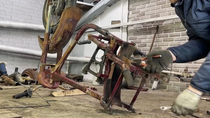 Restoration Old Motorcycle from 55 th JAWA 1960s