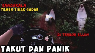 TERROR SIJJIN‼️TEMEN TIDAK SADAR SIJJIN IKUT BONCENG! SANDEKALA MENJELANG MAGHRIB DI HUTAN  motovlog