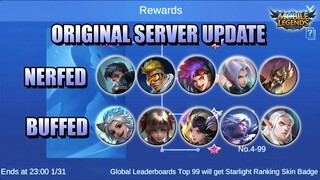 ORIGINAL SERVER UPDATE SUMMARY - NEW EVENTS, MARKSMAN NERFS AND HARITH'S RETURN - MLBB