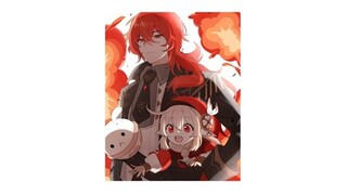stuck babysitting klee with diluc // playlist + voiceovers