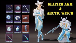 Lucky spin Glacier AKM + Arctic Witch set | PUBG Mobile