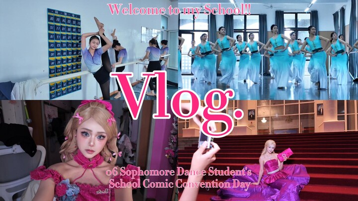 06 Mahasiswa tahun kedua, siswa tari sekaligus blogger Barbie, vlog satu hari di acara cosplay kampu