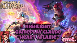 Highlight gameplay claude skin gratis dari moonton "Heart Aflame"