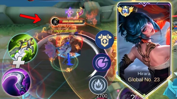 Hirara Build  + Emblem Tersakit Mobile Legends
