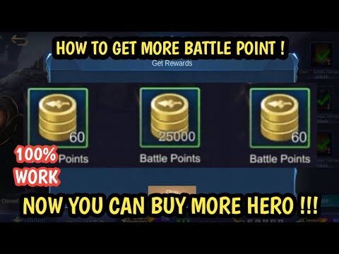 OUR SECRET !! HOW TO GET MUCH BATTLE POINT - MOBILE LEGENDS