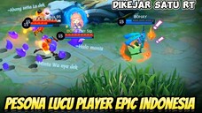 Pesona Lucu player Epic Mobile Legends Indonesia, Mobile Legends Lucu Momen 🤣