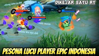 Pesona Lucu player Epic Mobile Legends Indonesia, Mobile Legends Lucu Momen 🤣