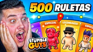 COMPRO 500 RULETAS y consigo TODAS las NUEVAS SKINS de STUMBLE GUYS… 😱