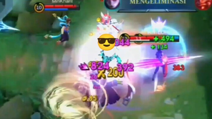 Moment Julian Di Gank 4 Hero Player.  Eh Rata Juga 😅