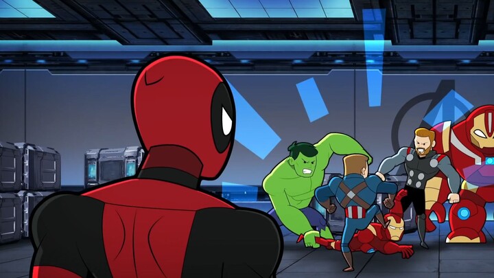 What happens when Deadpool sneaks into the Avengers Building?