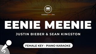 Eenie Meenie - Justin Bieber (Female Key - Piano Karaoke)