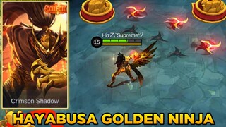 HAYABUSA SKIN SCRIPT GOLDEN NINJA | ABC FOLDER - MOBILE LEGENDS