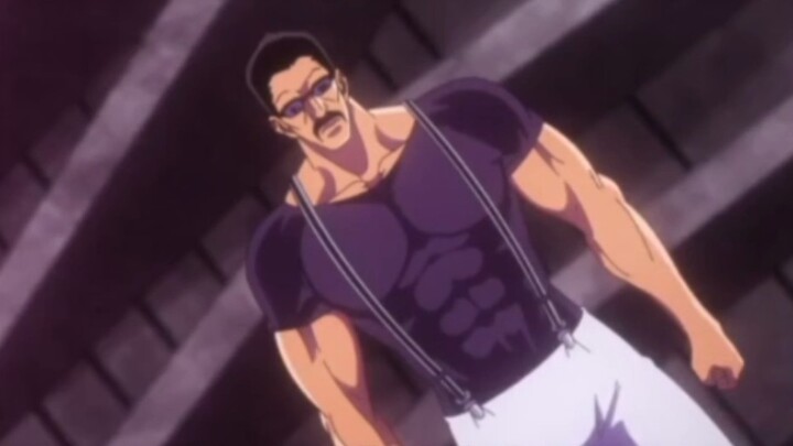 Look carefully, this man is wearing a suit on the outside, but overalls on the inside