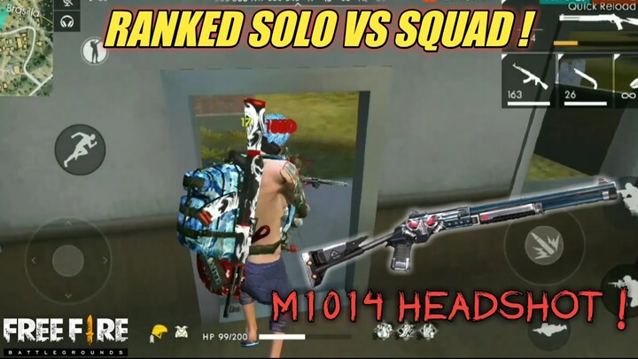 ANIHILATOR SHOTGUN HEADSHOT ! SOLO VS SQUAD RANKED ! HIGHLIGHT KILL MONTAGE ! - GARENA FREE FIRE