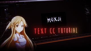 Text Cc Tutorial - After Effects AMV Tutorial