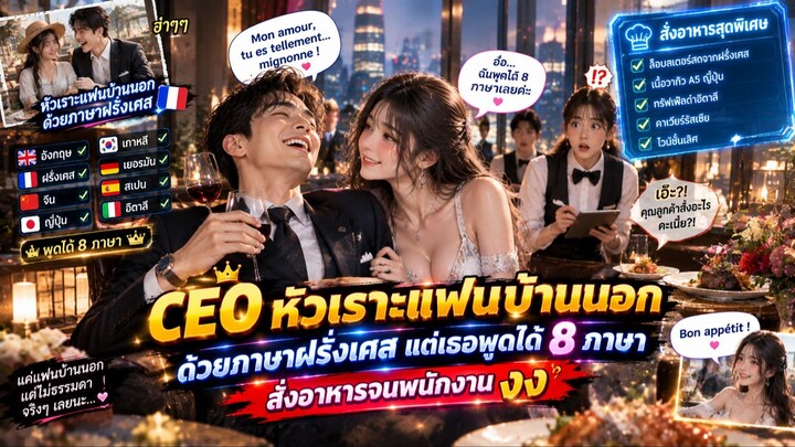 CEO หัวเราะแฟนบ้านนอกด้วยภาษาฝรั่งเศส แต่เธอพูดได้ 8 ภาษา สั่งอาหารจนพนักงานงง