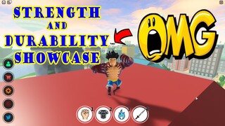 STRENGTH AND DURABILITY SKILLS SHOWCASE - ANIME FIGHTING SIMULATOR