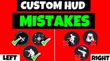 2 Finger Custom HUD Mistakes That You Should FIX NOW!!! 😱 Best 2 Finger Headshot Custom HUD FF