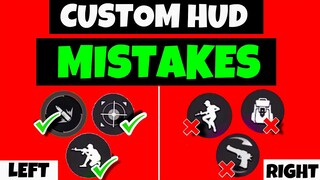 2 Finger Custom HUD Mistakes That You Should FIX NOW!!! 😱 Best 2 Finger Headshot Custom HUD FF