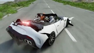 Car vs 50 excavators