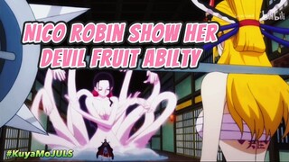 Nico Robin show her Devil Fruit Ability to Black Maria