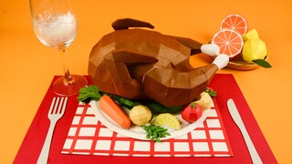  [Stop Motion Animation] Thanksgiving itu harus makan ayam turki.