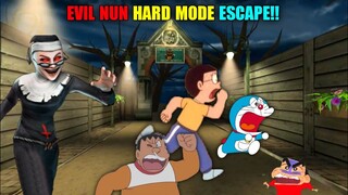 Evil Nun Ke Ghar Se Bhagg Gye Hard Mode Me With Doraemon And His Friends |