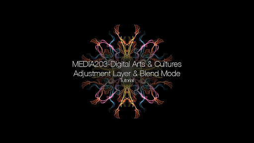Media203-Tutorial04a-Adjustment Layer & Blend Mode