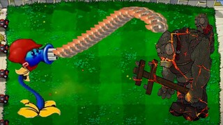 Plant vs Zombies ✔️Gatling Pea  LAVA MODE VS 999999 Gargantuar funny moments - PVZ 2022🅿64