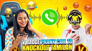 Knockout Tamizhan Funny Prank Call || Garena Owner Ana Slumber queen 😂 || Prank Tamil