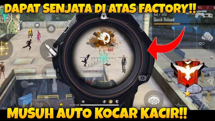 NGAKAK🤣🤣AKU BANTAl PLAYER NGENDOK DI ATAS FACTORY -GARENA FREE FIRE