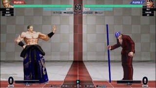 KOF15　ギースvsビリー　動きの速いギース　狙いすました当身超必殺　礼儀正しいビリーが新しい