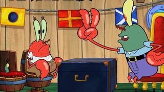 Mr. Krabs and Mr. Krabs lost their jobs and went to the Krusty Krab for a job interview together.