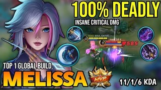 MELISSA BEST BUILD 2022 | BUILD TOP 1 GLOBAL MELISSA GAMEPLAY | MOBILE LEGENDS✓