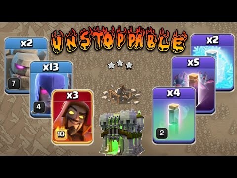NEW BEST TH11 STRATEGY | BLIZZARD + 13 WITCH + 2 GOLEM + 5 BATSPELL + CLASH OF CLANS